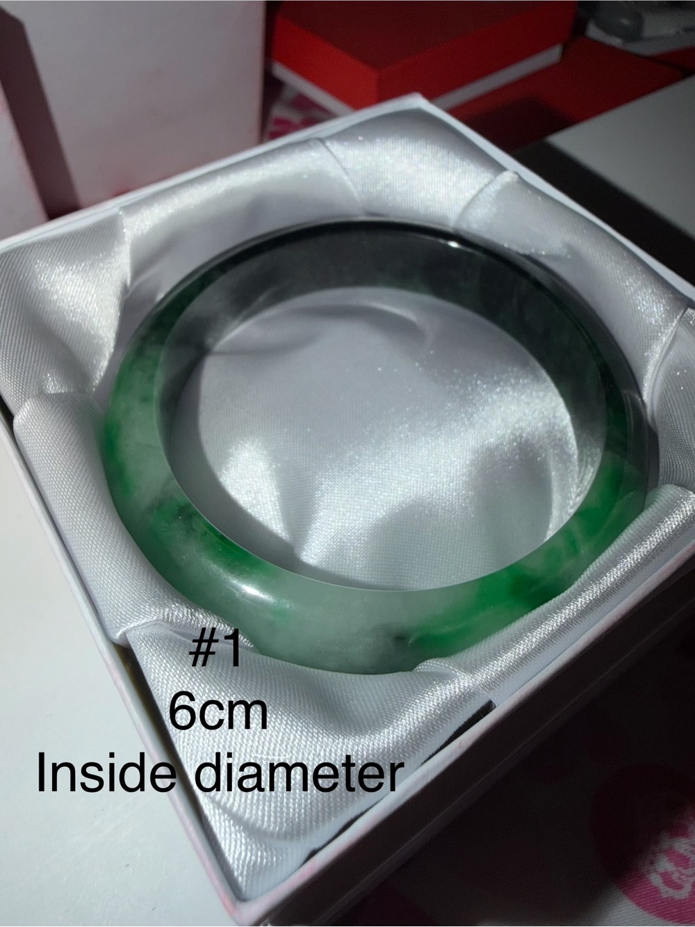 Jade Green Polished Bangle Bracelet